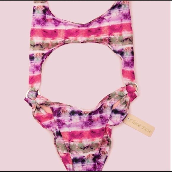 Chloe Rose Sun chaser one piece tie-dye swimsuit. - Picture 3 of 5